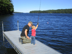 Love fishing in China Lake with the kids